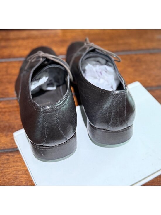size 7 1/2 M Bruno Magli black lace up dress shoes mens oxford 7.5